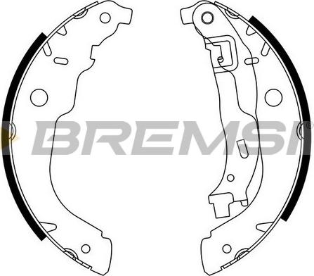 Bremsi GF0389 - Комплект гальм, барабанний механізм autozip.com.ua