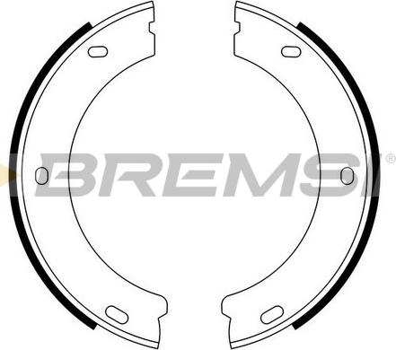 Bremsi GF0384 - Комплект гальм, барабанний механізм autozip.com.ua