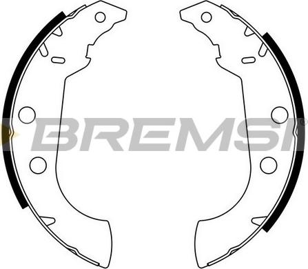 Bremsi GF0383 - Комплект гальм, барабанний механізм autozip.com.ua
