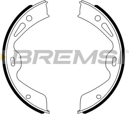 Bremsi GF0330 - Комплект гальм, ручник, парковка autozip.com.ua
