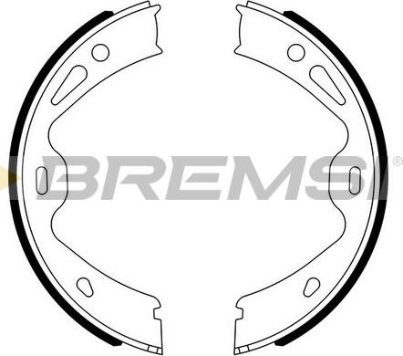 Bremsi GF0331 - Комплект гальм, ручник, парковка autozip.com.ua