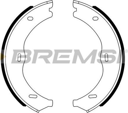 Bremsi GF0320 - Комплект гальм, ручник, парковка autozip.com.ua