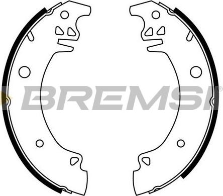 Bremsi GF0376 - Комплект гальм, барабанний механізм autozip.com.ua