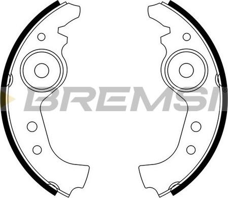 Bremsi GF0290 05/10 - Комплект гальм, барабанний механізм autozip.com.ua