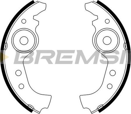 Bremsi GF0290 - Комплект гальм, барабанний механізм autozip.com.ua