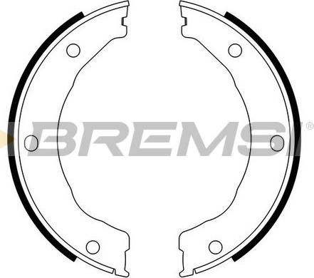 Bremsi GF0246 - Комплект гальм, ручник, парковка autozip.com.ua