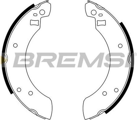 Bremsi GF0201 - Комплект гальм, барабанний механізм autozip.com.ua