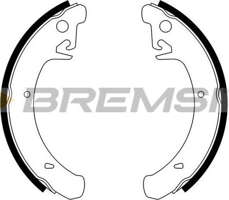 Bremsi GF0283 - Комплект гальм, барабанний механізм autozip.com.ua