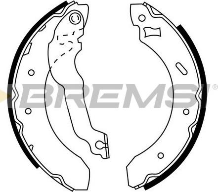 Bremsi GF0234 - Комплект гальм, барабанний механізм autozip.com.ua
