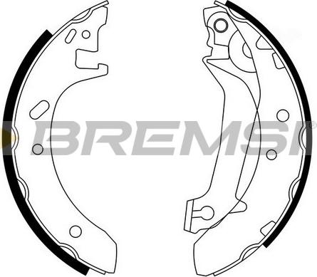 Bremsi GF0229 - Комплект гальм, барабанний механізм autozip.com.ua