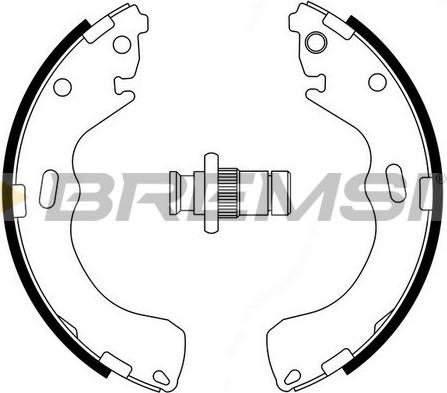 Bremsi GF0794 - Комплект гальм, барабанний механізм autozip.com.ua