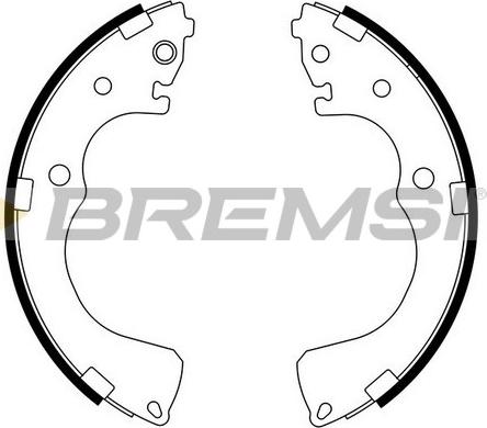 Bremsi GF0795 - Комплект гальм, барабанний механізм autozip.com.ua