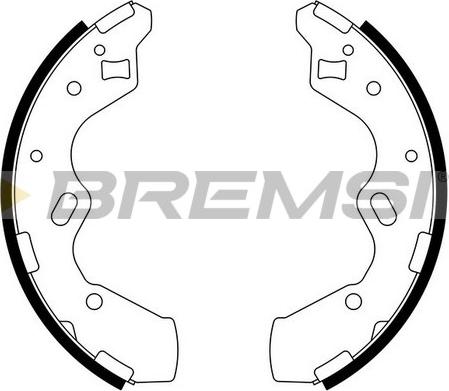 Bremsi GF0796 - Комплект гальм, барабанний механізм autozip.com.ua