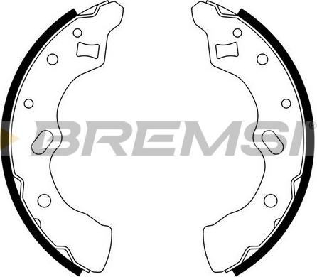 Bremsi GF0790 - Комплект гальм, барабанний механізм autozip.com.ua