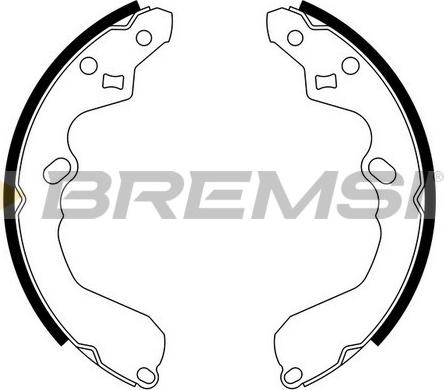 Bremsi GF0791 - Комплект гальм, барабанний механізм autozip.com.ua