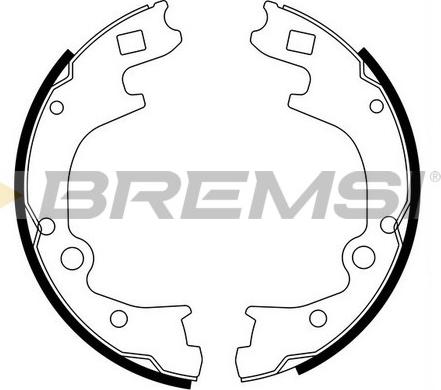 Bremsi GF0793 - Комплект гальм, ручник, парковка autozip.com.ua