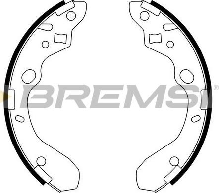 Bremsi GF0792 - Комплект гальм, барабанний механізм autozip.com.ua