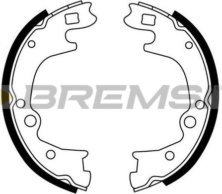 Bremsi GF0748 - Комплект гальм, ручник, парковка autozip.com.ua