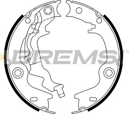Bremsi GF0759 - Комплект гальм, ручник, парковка autozip.com.ua