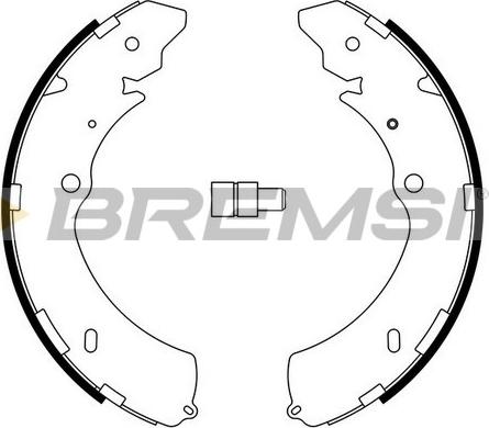 Bremsi GF0755 - Комплект гальм, барабанний механізм autozip.com.ua