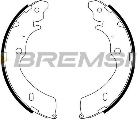 Bremsi GF0756 - Комплект гальм, барабанний механізм autozip.com.ua