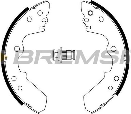 Bremsi GF0750 - Комплект гальм, барабанний механізм autozip.com.ua