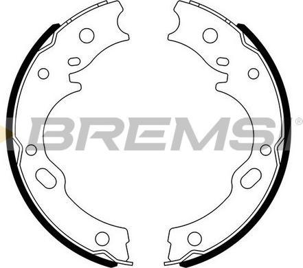 Bremsi GF0752 - Комплект гальм, ручник, парковка autozip.com.ua