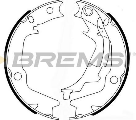 Bremsi GF0766 - Комплект гальм, ручник, парковка autozip.com.ua