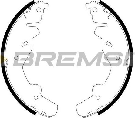 Bremsi GF0763 - Комплект гальм, барабанний механізм autozip.com.ua