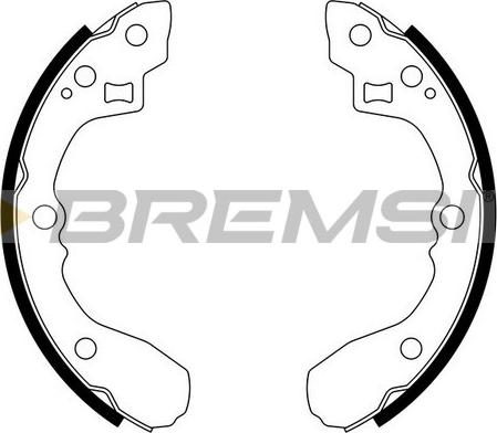Bremsi GF0762 - Комплект гальм, барабанний механізм autozip.com.ua