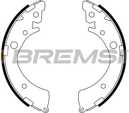 Bremsi GF0709 - Комплект гальм, барабанний механізм autozip.com.ua