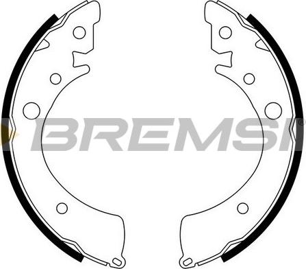 Bremsi GF0701 - Комплект гальм, барабанний механізм autozip.com.ua