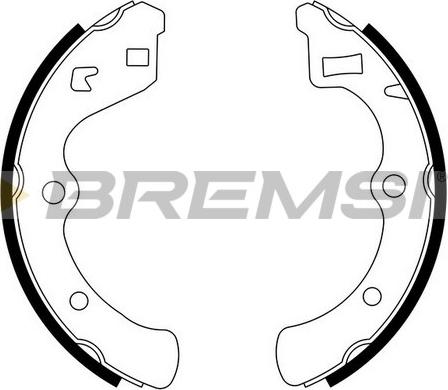 Bremsi GF0703 - Комплект гальм, барабанний механізм autozip.com.ua