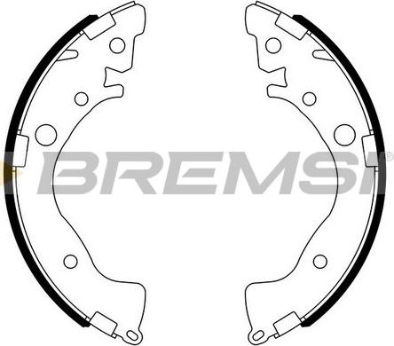 Bremsi GF0719 - Комплект гальм, барабанний механізм autozip.com.ua
