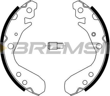 Bremsi GF0714 - Комплект гальм, барабанний механізм autozip.com.ua