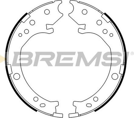 Bremsi GF0716 - Комплект гальм, ручник, парковка autozip.com.ua