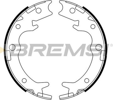 Bremsi GF0713 - Комплект гальм, ручник, парковка autozip.com.ua