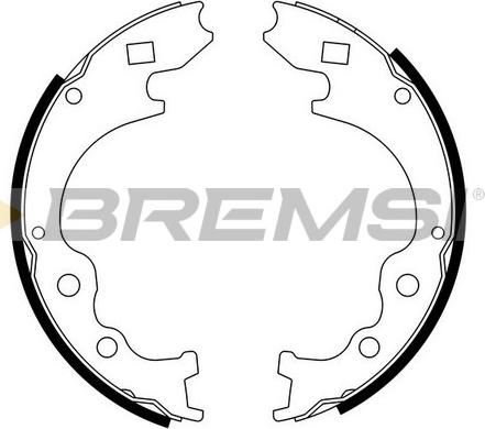 Bremsi GF0786 - Комплект гальм, ручник, парковка autozip.com.ua