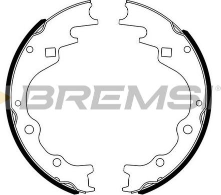 Bremsi GF0787 - Комплект гальм, барабанний механізм autozip.com.ua