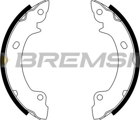Bremsi GF0731 - Комплект гальм, барабанний механізм autozip.com.ua