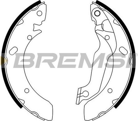 Bremsi GF0733 - Комплект гальм, барабанний механізм autozip.com.ua
