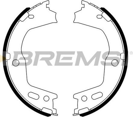 Bremsi GF0724 - Комплект гальм, ручник, парковка autozip.com.ua