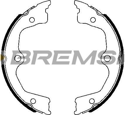 Bremsi GF0721 - Комплект гальм, ручник, парковка autozip.com.ua