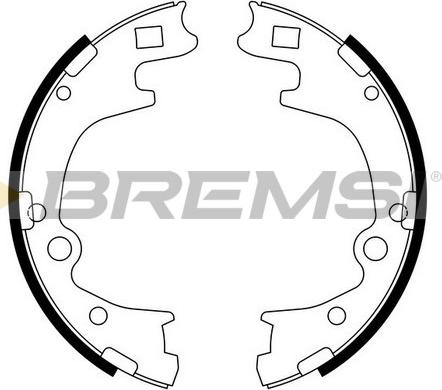 Bremsi GF0728 - Комплект гальм, ручник, парковка autozip.com.ua