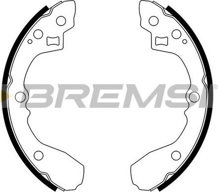 Bremsi GF0723 - Комплект гальм, барабанний механізм autozip.com.ua