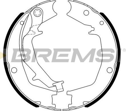Bremsi GF0727 - Комплект гальм, ручник, парковка autozip.com.ua