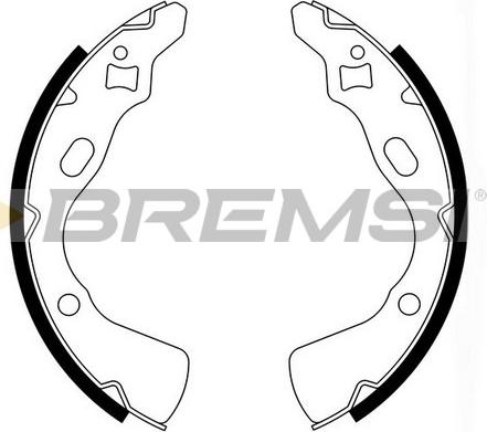 Bremsi GF0770 - Комплект гальм, барабанний механізм autozip.com.ua