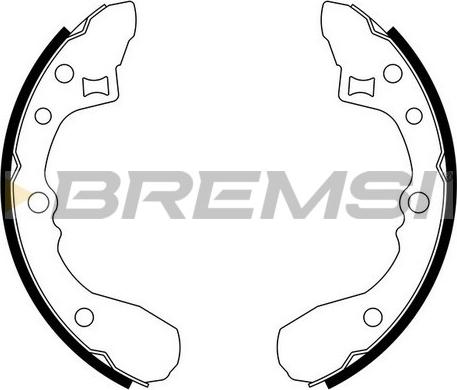 Bremsi GF0773 - Комплект гальм, барабанний механізм autozip.com.ua
