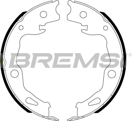 Bremsi GF1117 - Комплект гальм, ручник, парковка autozip.com.ua