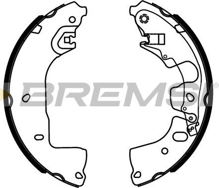 Bremsi GF1121 - Комплект гальм, барабанний механізм autozip.com.ua